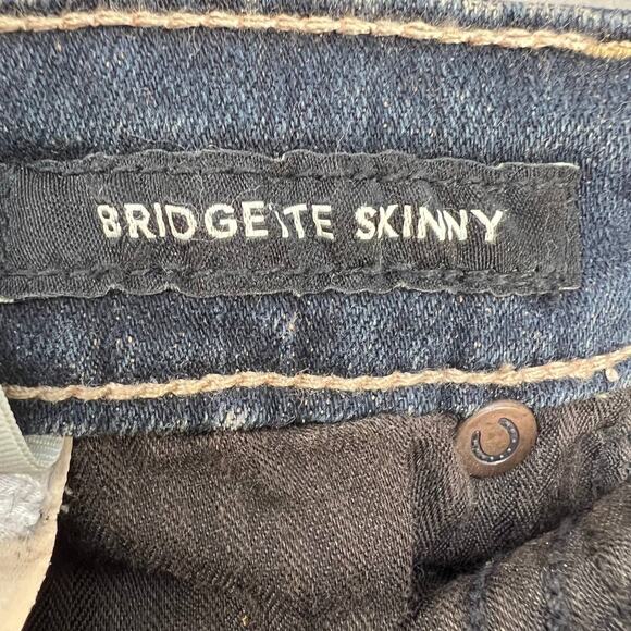 Lucky Brand Bridgette Ankle Skinny Size 4/27 Jeans Raw Hem Dark Wash 7W13923 - Picture 14 of 16